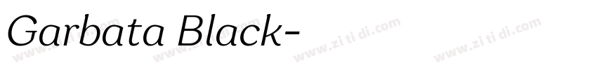 Garbata Black字体转换